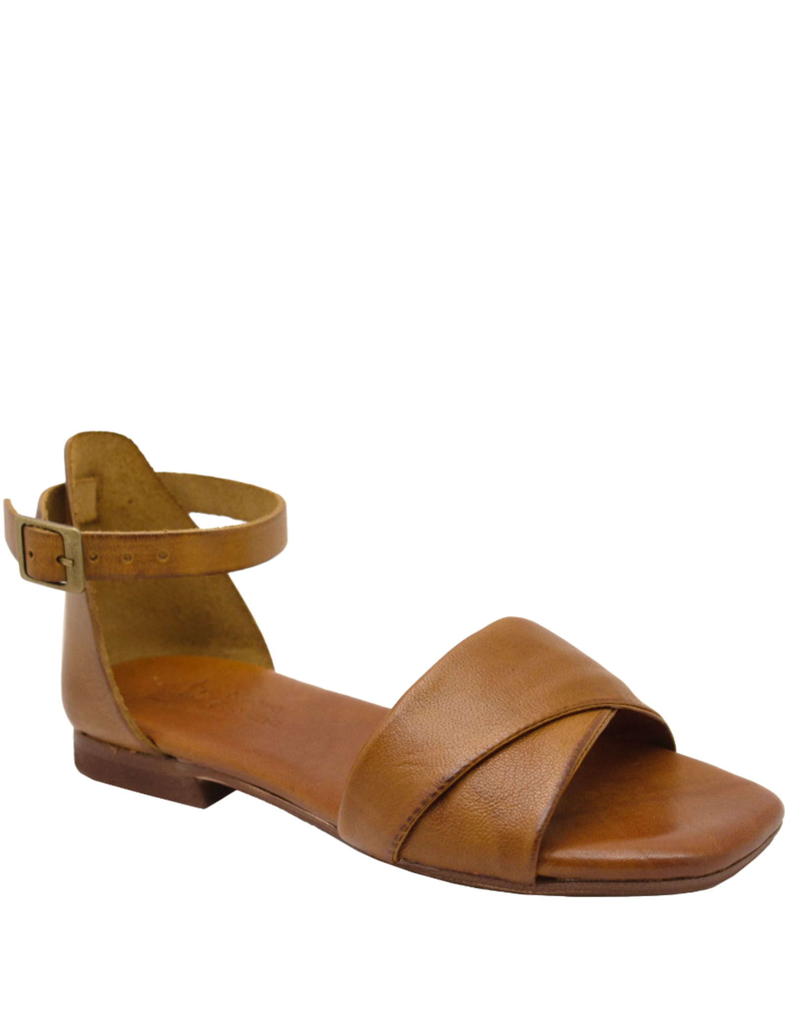 Nuova Nuova N2Y  Tan Nappa Buckled Sandal Leen