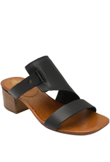 Nuova Nuova N3D Black Asymmetric Mule Block Heel Gio