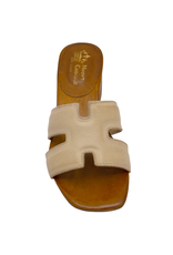 Nuova Nuova N2Q Ivory H Mule With Heel Mona