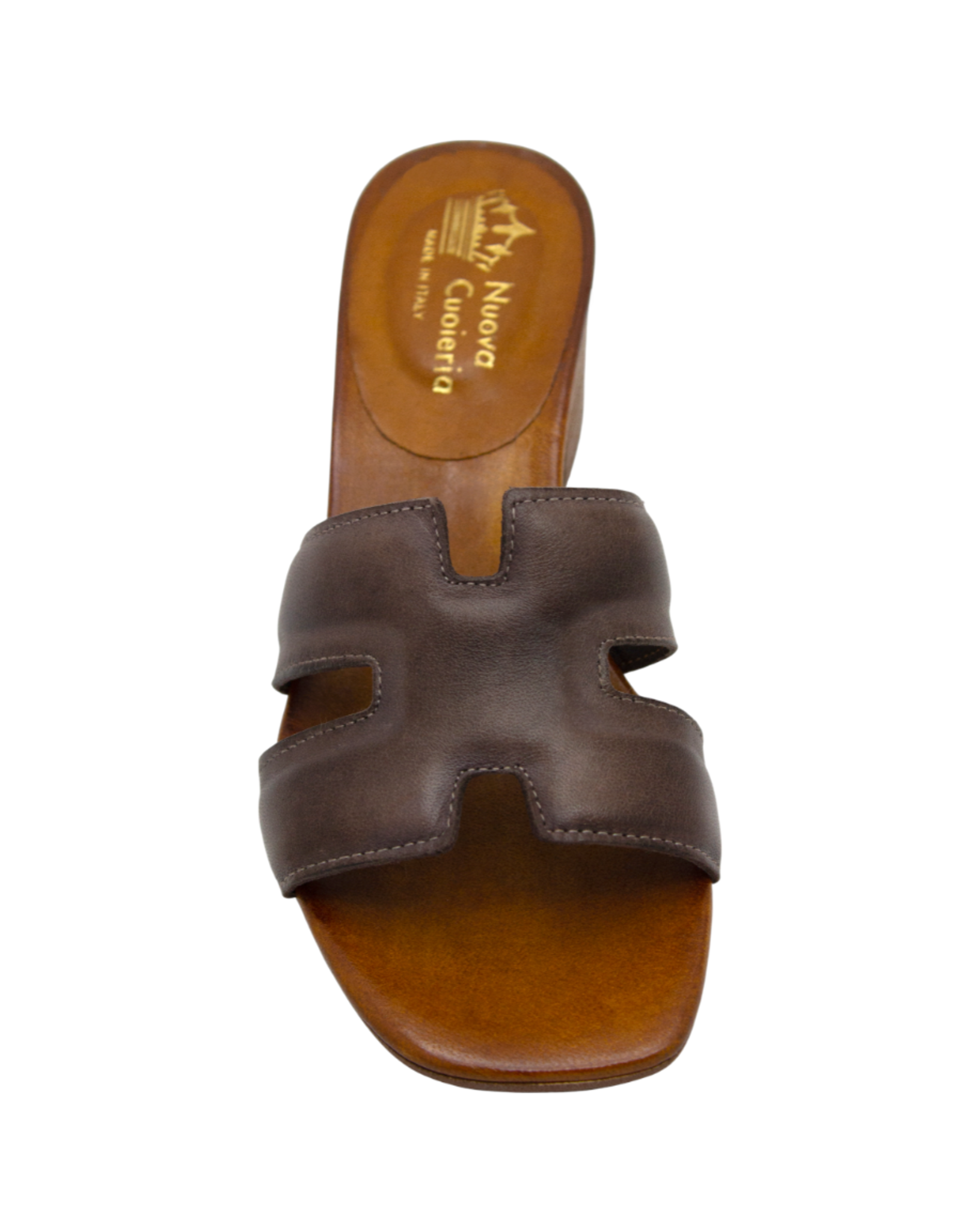 Nuova N2T Brown Mule With Heel Mona - Head Start Shoes