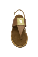 Now Now N46 Camel Thong Sling Back Sandal 9190