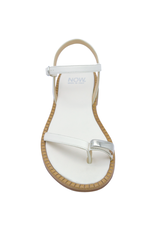 Now Now N46B White Asymmetric Strap Sandal 9191