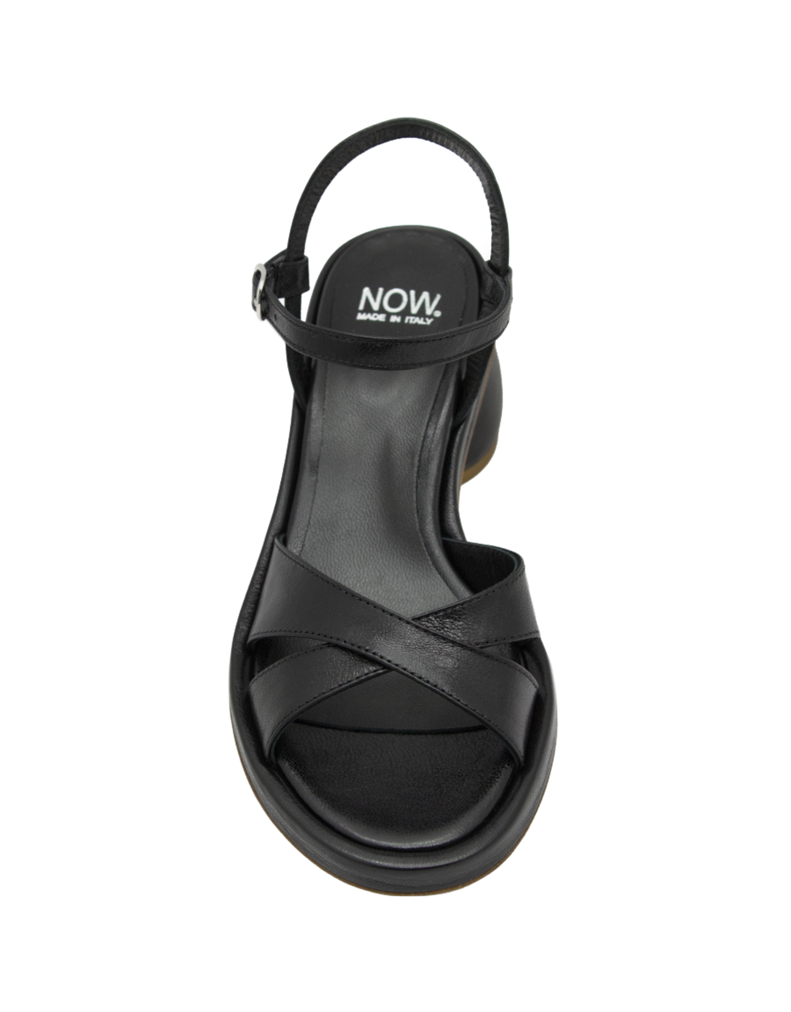 Now Now N46D Black Cross Over Buckle Sandal 9220