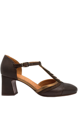 ChieMihara ChieMihara CM3 Brown With Bronze T-Strap Pump Filly