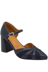 ChieMihara ChieMihara CM3C Navy Buckled Pump With Suede Loly