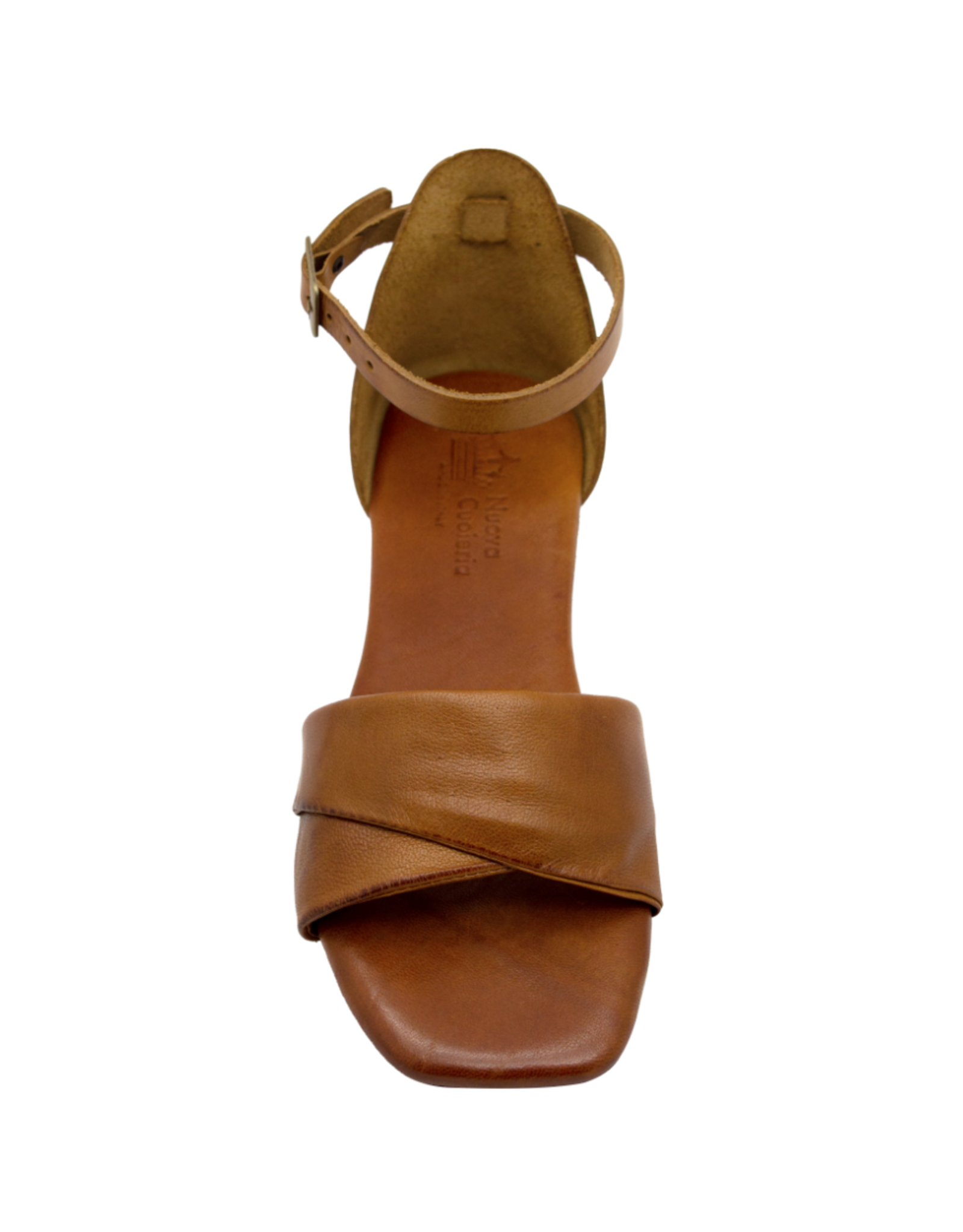 Nuova Nuova N2Y  Tan Nappa Buckled Sandal Leen