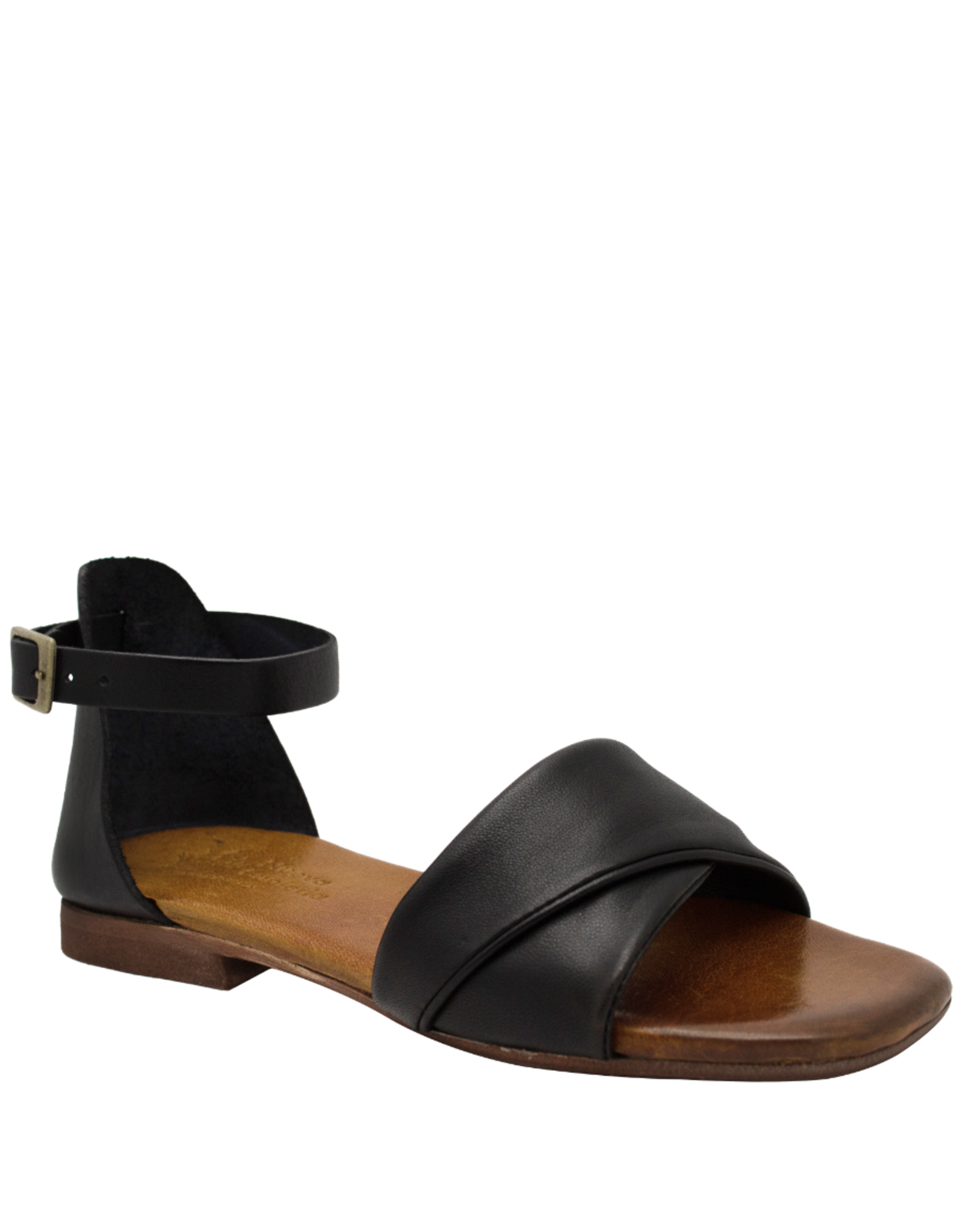Nuova Nuova N2X Black Nappa Buckled Sandal Leen