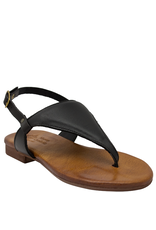 Nuova Nuova N2K Black Thong Sling Sandal 5056