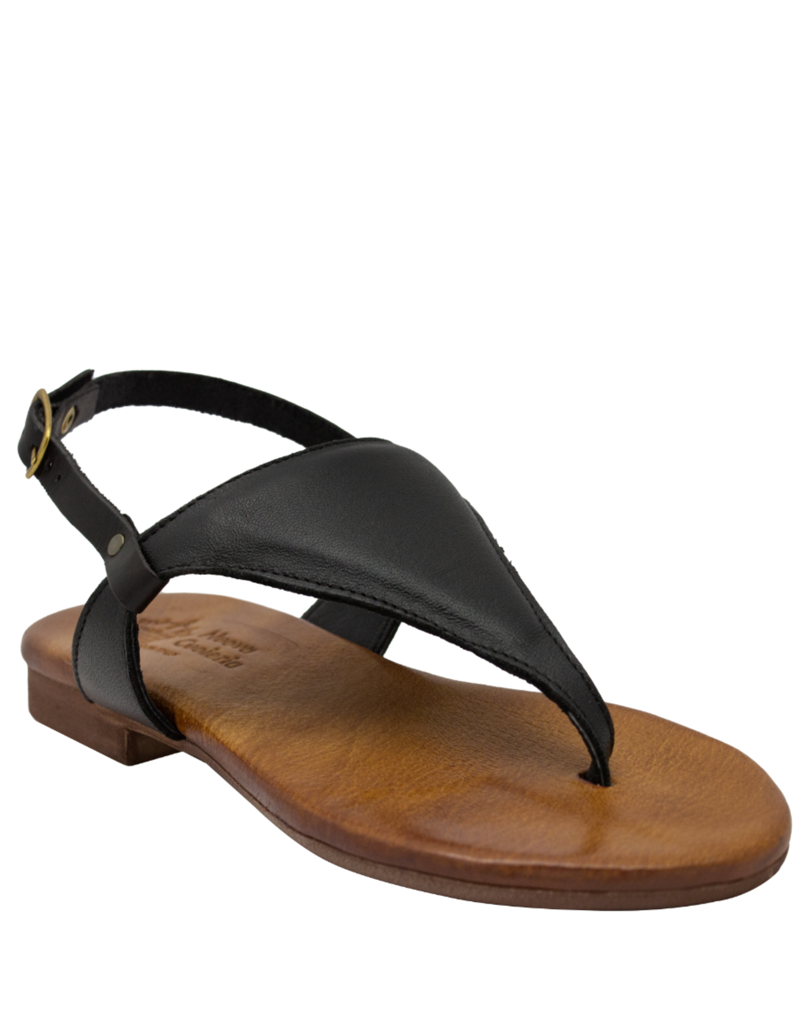 Nuova Nuova N2K Black Thong Sling Sandal 5056