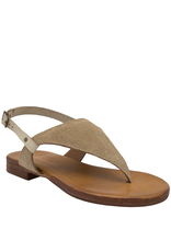 Nuova Nuova N2J Sand Suede Thong Sling Sandal 5056