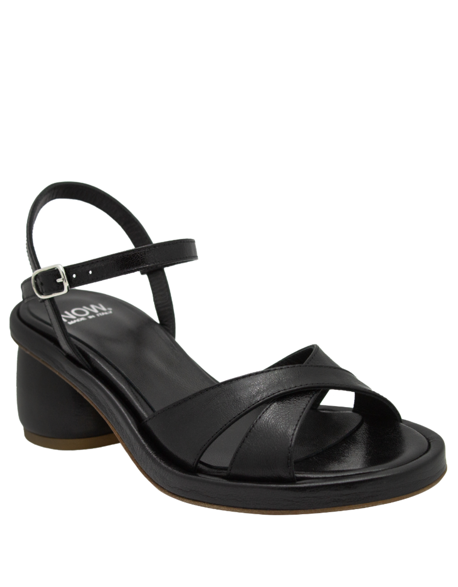 Now Now N46D Black Cross Over Buckle Sandal 9220