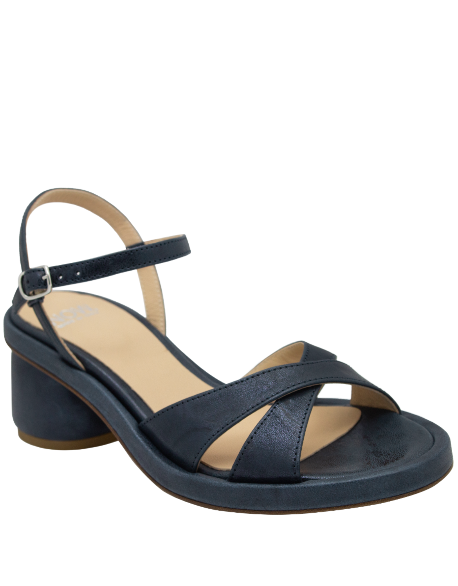 Now Now N46E Blue Cross Over Buckle Sandal 9220