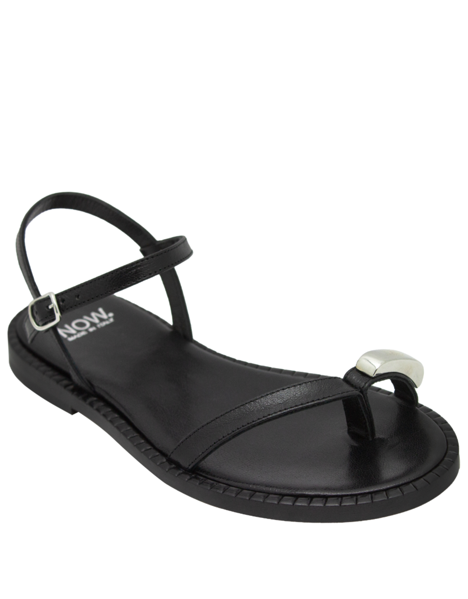 Now Now N46A Black Asymmetric Strap Sandal 9191