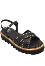 Now Now N46G Black Buckled Tread Sole 9174