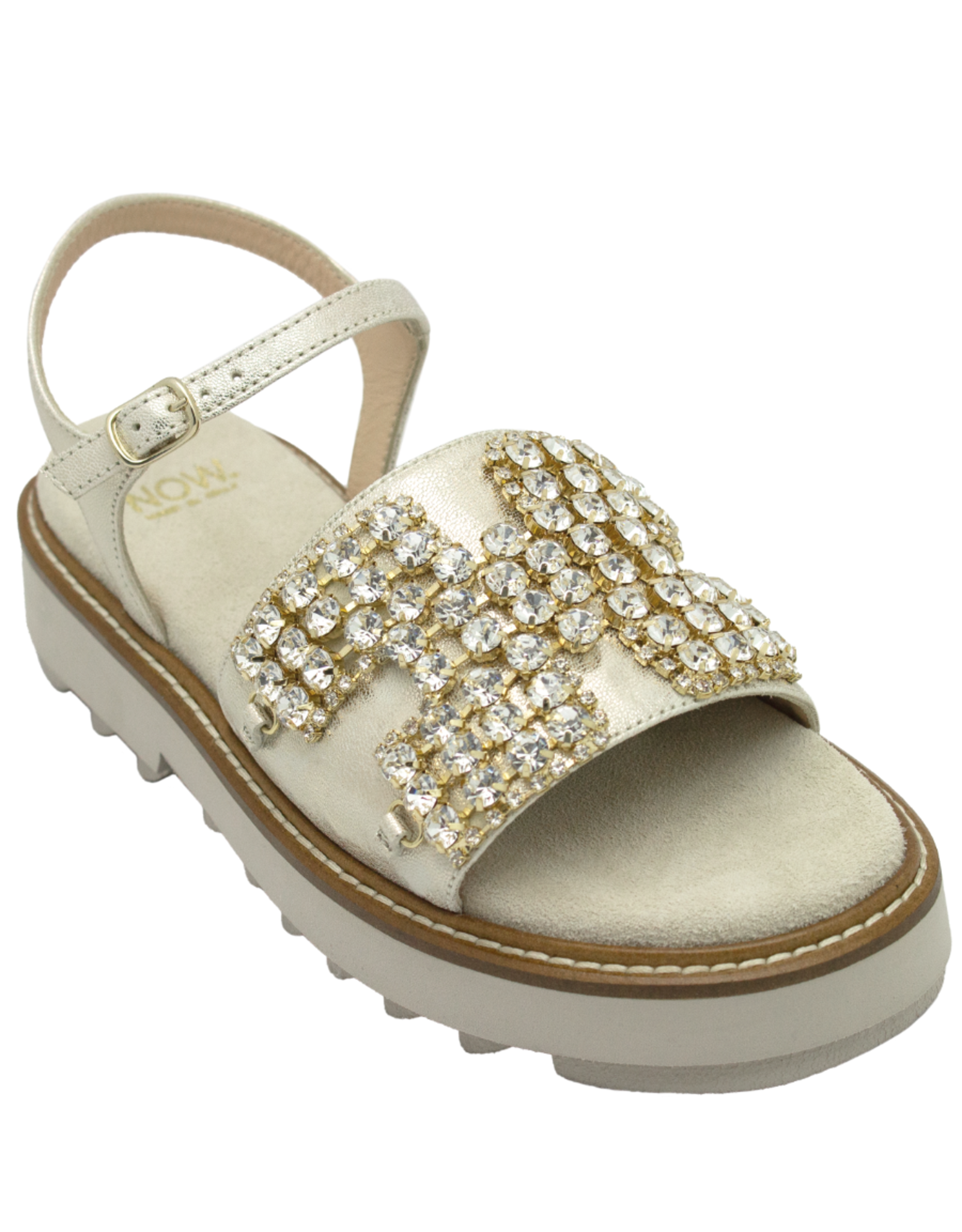 Now N45X Pearl Sandal Embellished With Crystals 9162