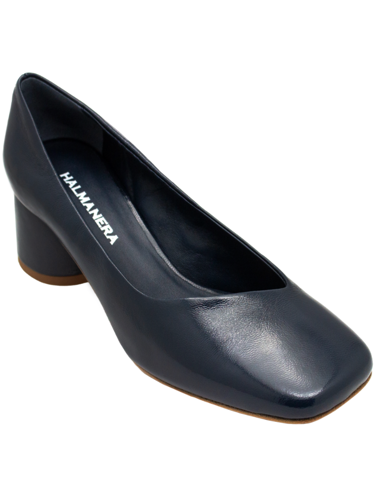 Halmanera Halmanera H48S Navy Glaze  Pump Cone Heel 4000