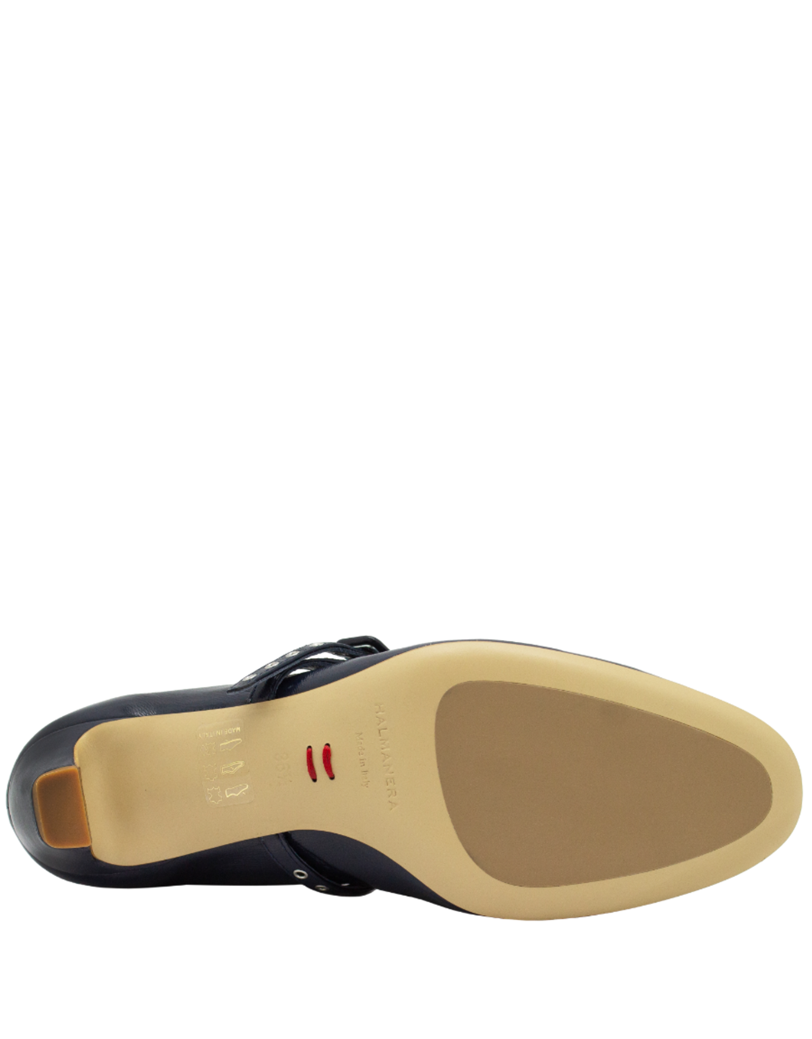 Halmanera Halmanera H48X Navy Mary Jane With Kitten Heel 4004