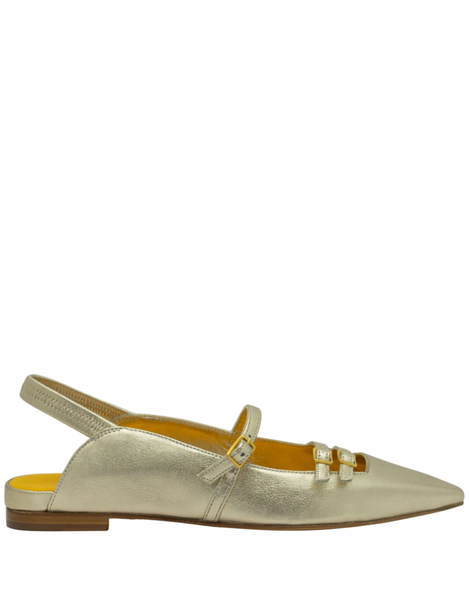 MaraBini MaraBini M12Q Gold Buckled Mary Jane Sling 1024