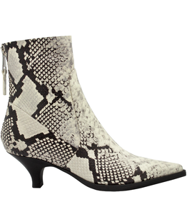 ElenaIachi ElenaIachi EI59P Black White Reptile Print Point Boot 4171
