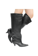 ElenaIachi ElenIachi EI59W Black Wide Calf Knee Boot 4553
