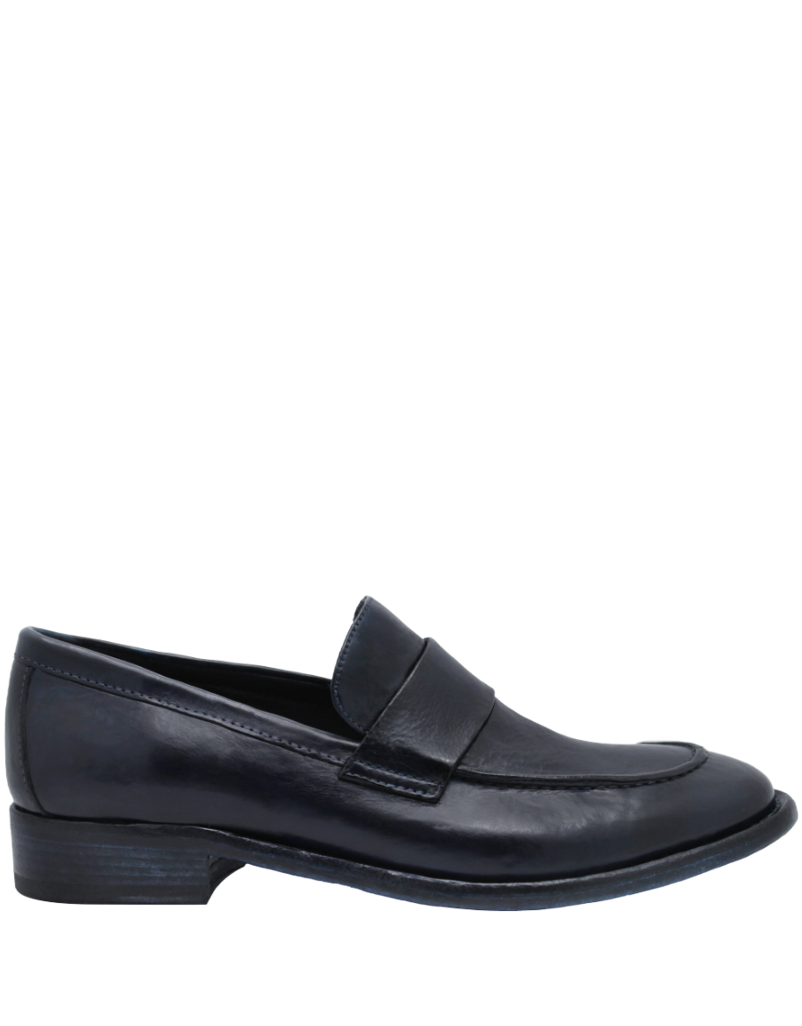 King King K1A Navy Calf Classic Loafer 1362