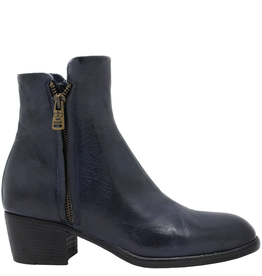 King King K1B Blue Double Zipper Ankle Boot 5245