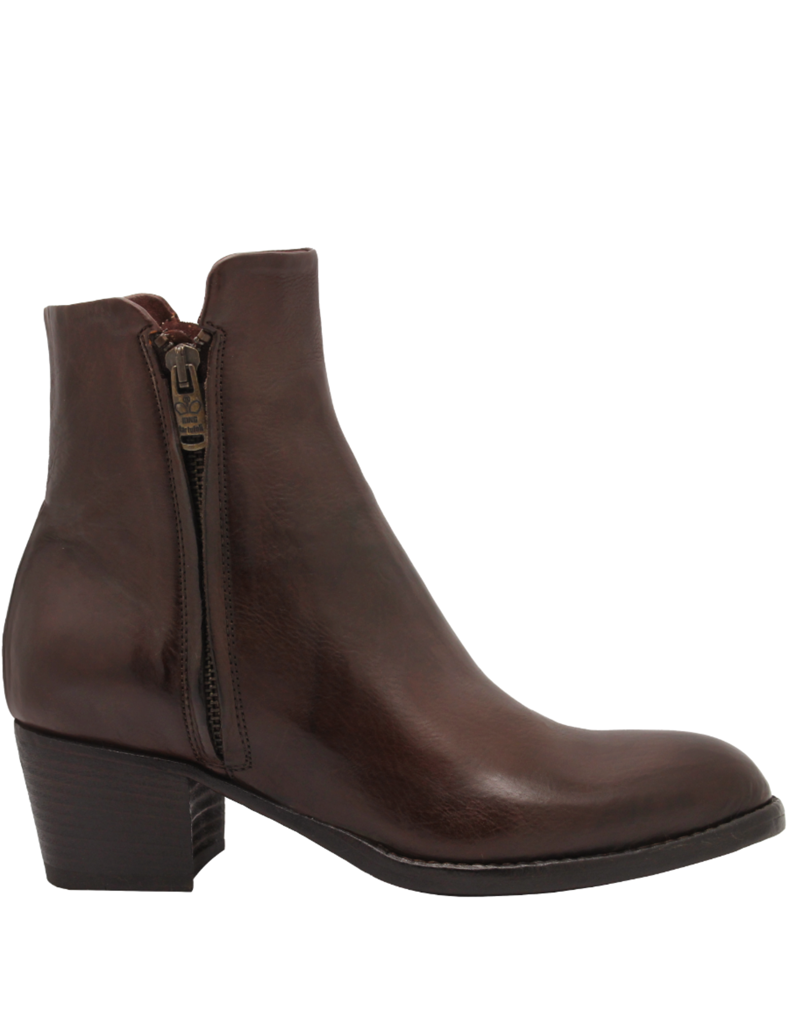 King King K1C Teak Double Zipper Ankle Boot 5245