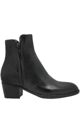 King King K1D Black Double Zipper Ankle Boot 5245