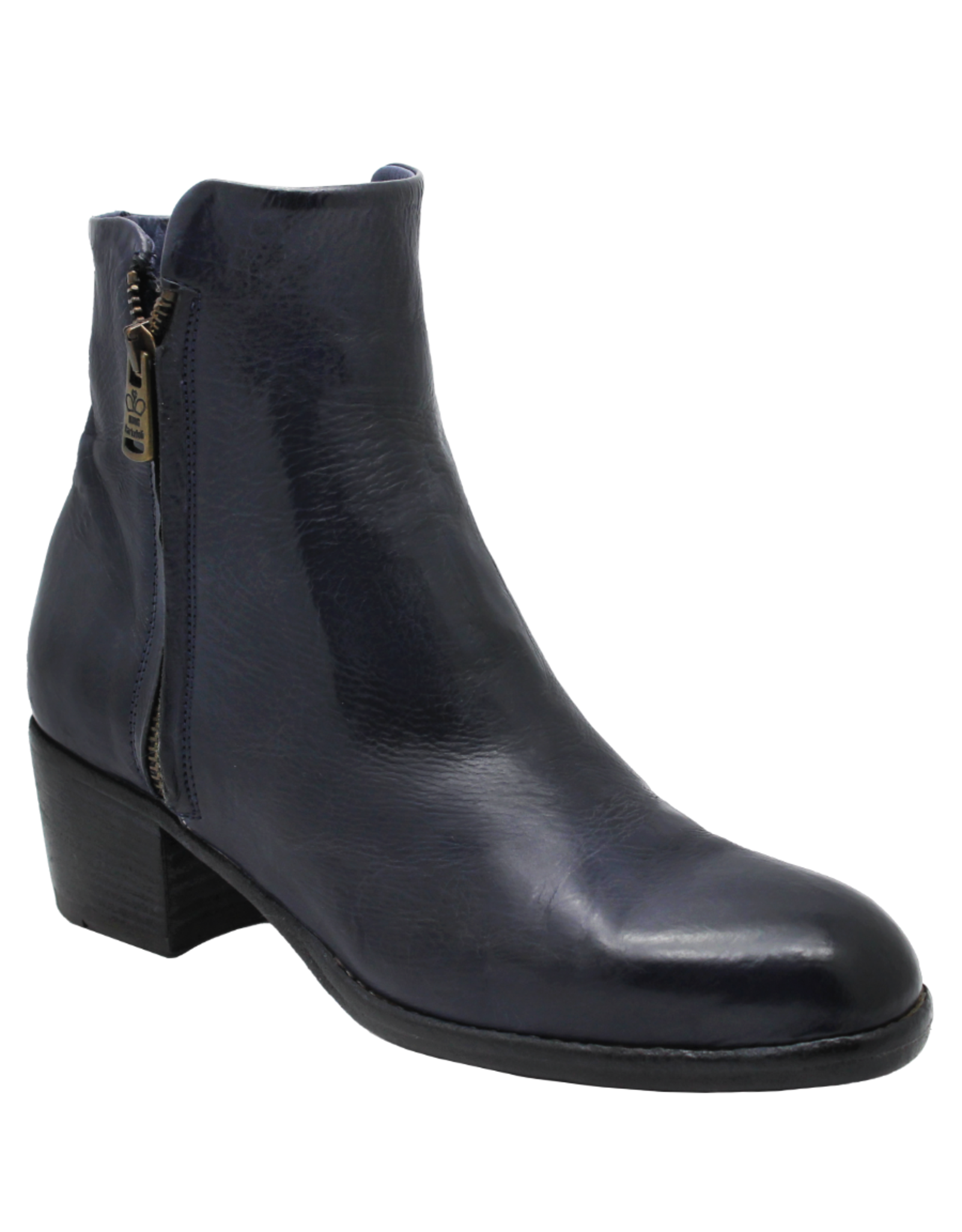 King King K1B Blue Double Zipper Ankle Boot 5245