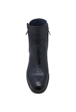 King King K1B Blue Double Zipper Ankle Boot 5245