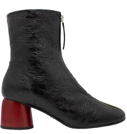 Halmanera Halmanera H49Y Black Top Zipper/Red Conical Heel 1000