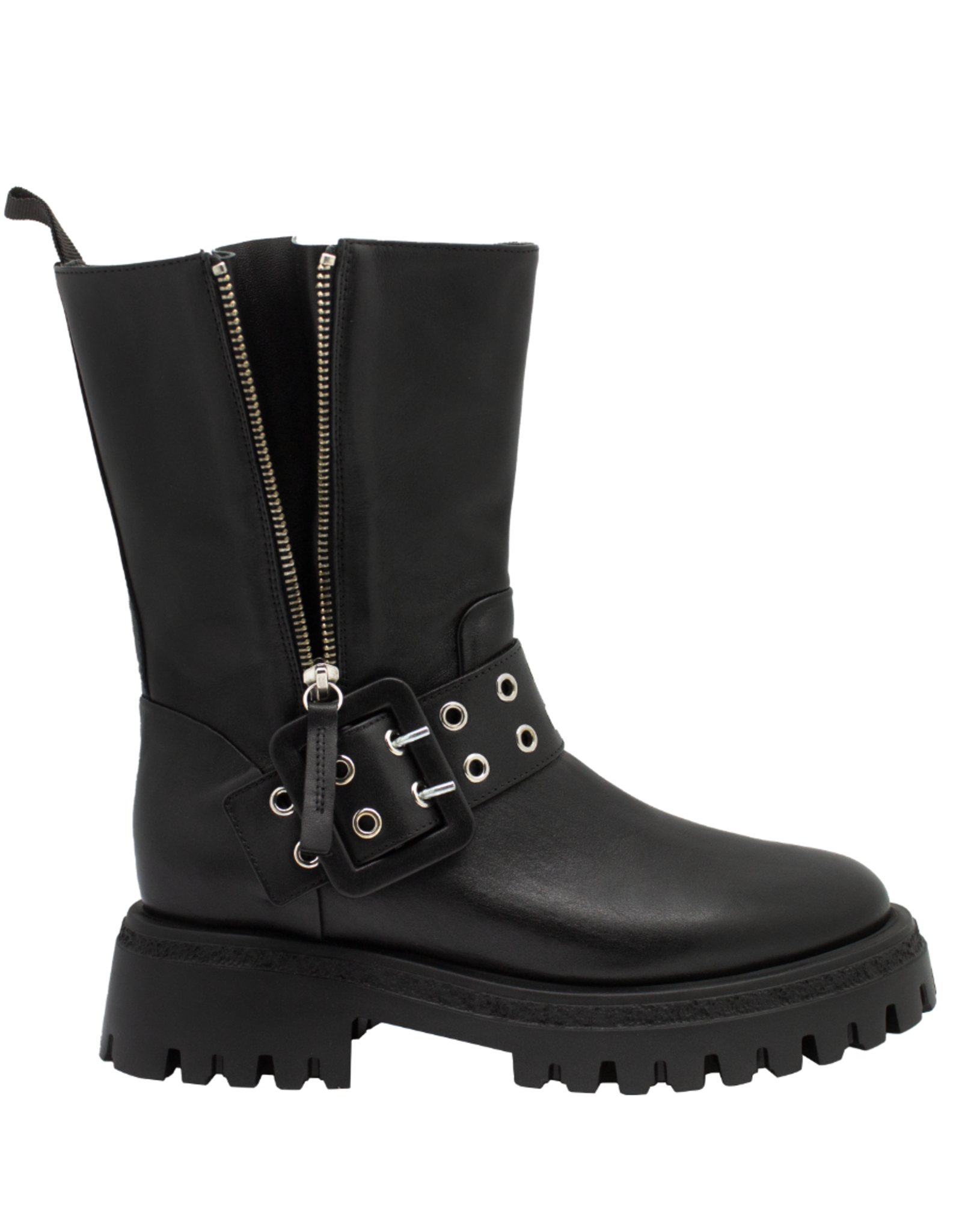 Halmanera Halmanera H50V Black Calf MIdCalf Moto Tread 1012