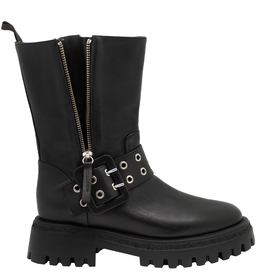 Halmanera Halmanera H50V Black Calf MIdCalf Moto Tread 1012