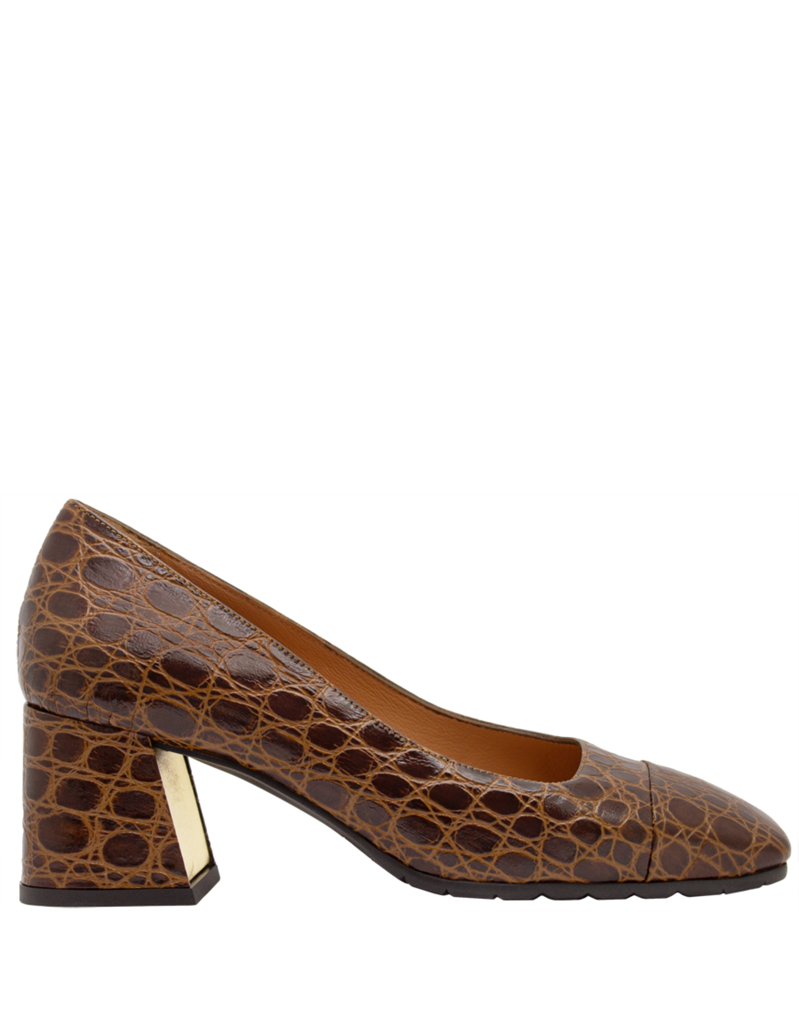 MaraBini MaraBini M12C Brown Croco  Pump-1012