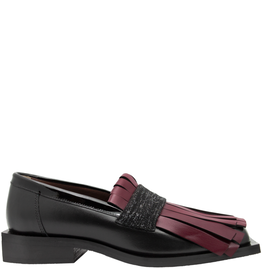 LeBohemien LeBohemien B3B Black Loafer With Red Kiltie DaDa