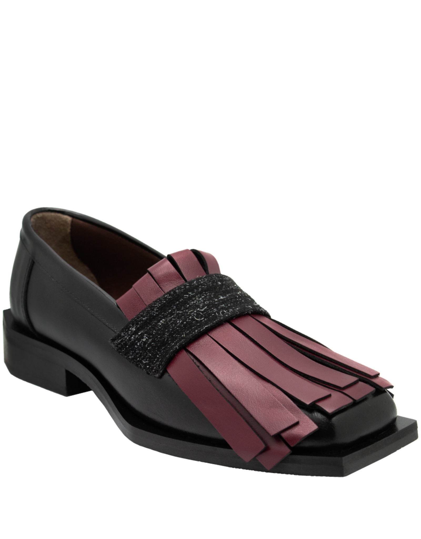 LeBohemien LeBohemien B3B Black Loafer With Red Kiltie DaDa