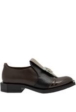 LeBohemien LeBohemien LB3C Brown /Black Laser/Taupe Buckle Shoe HeHe
