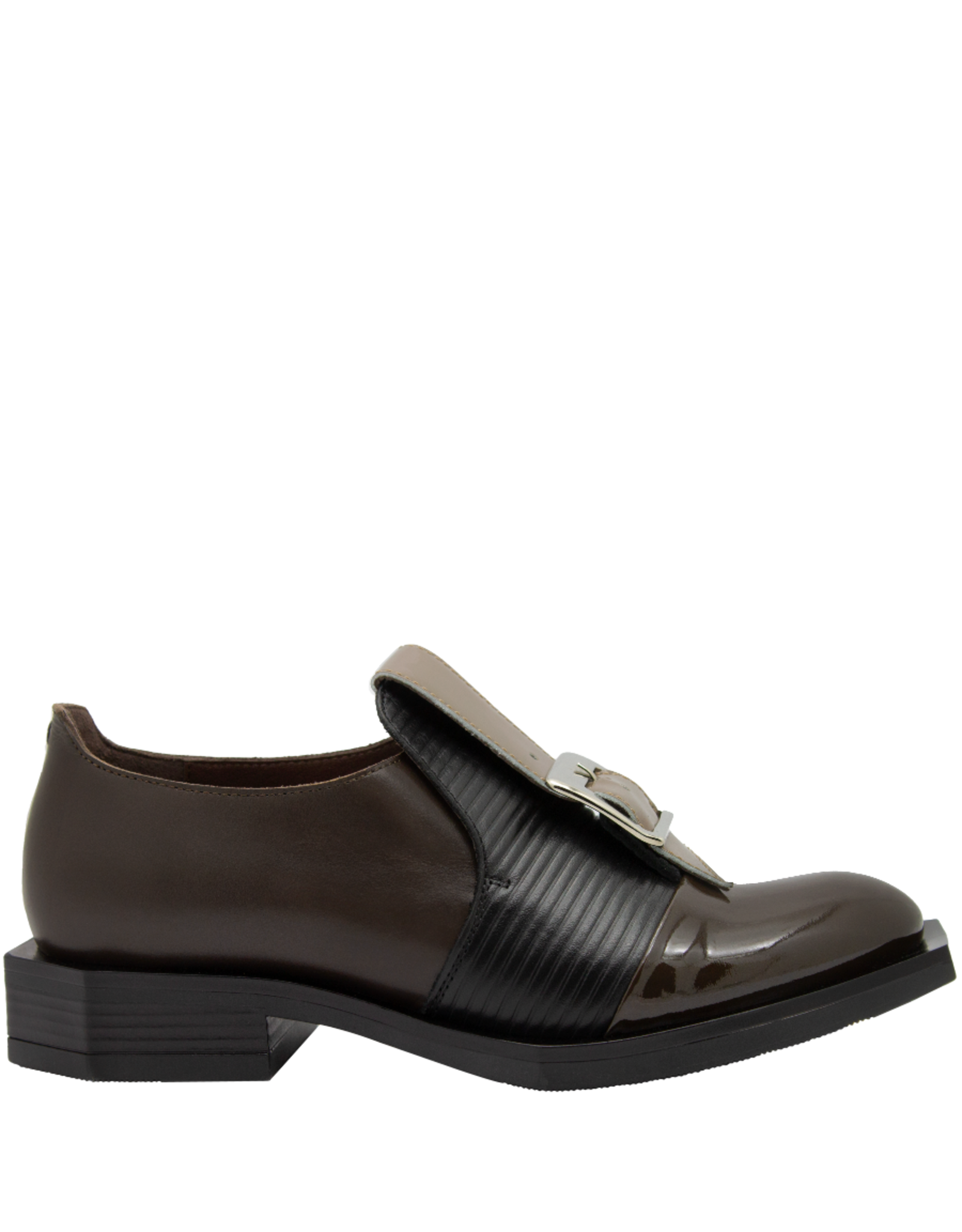 LeBohemien LeBohemien LB3C Brown /Black Laser/Taupe Buckle Shoe HeHe