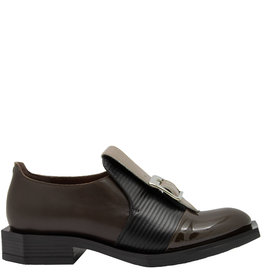 LeBohemien LeBohemien LB3C Brown /Black Laser/Taupe Buckle Shoe HeHe