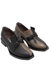 LeBohemien LeBohemien B3D Black With Taupe Loafer With Tie Hope