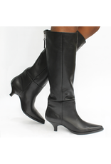 ElenaIachi ElenaIachi EI59S Black Knee Boot With Back Zipper 4351