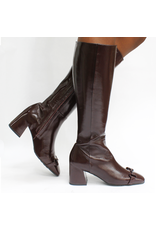 MaraBini MaraBini M13W Wine Glaze Knee Boot With Bit 1043
