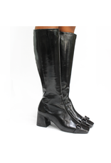 MaraBini MaraBini M13X Black Glaze Knee Boot With Bit 1043