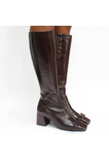 MaraBini MaraBini M13W Wine Glaze Knee Boot With Bit 1043