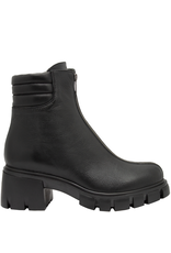 Now Now N47B Black Tread Sole With Top Zipper 9254