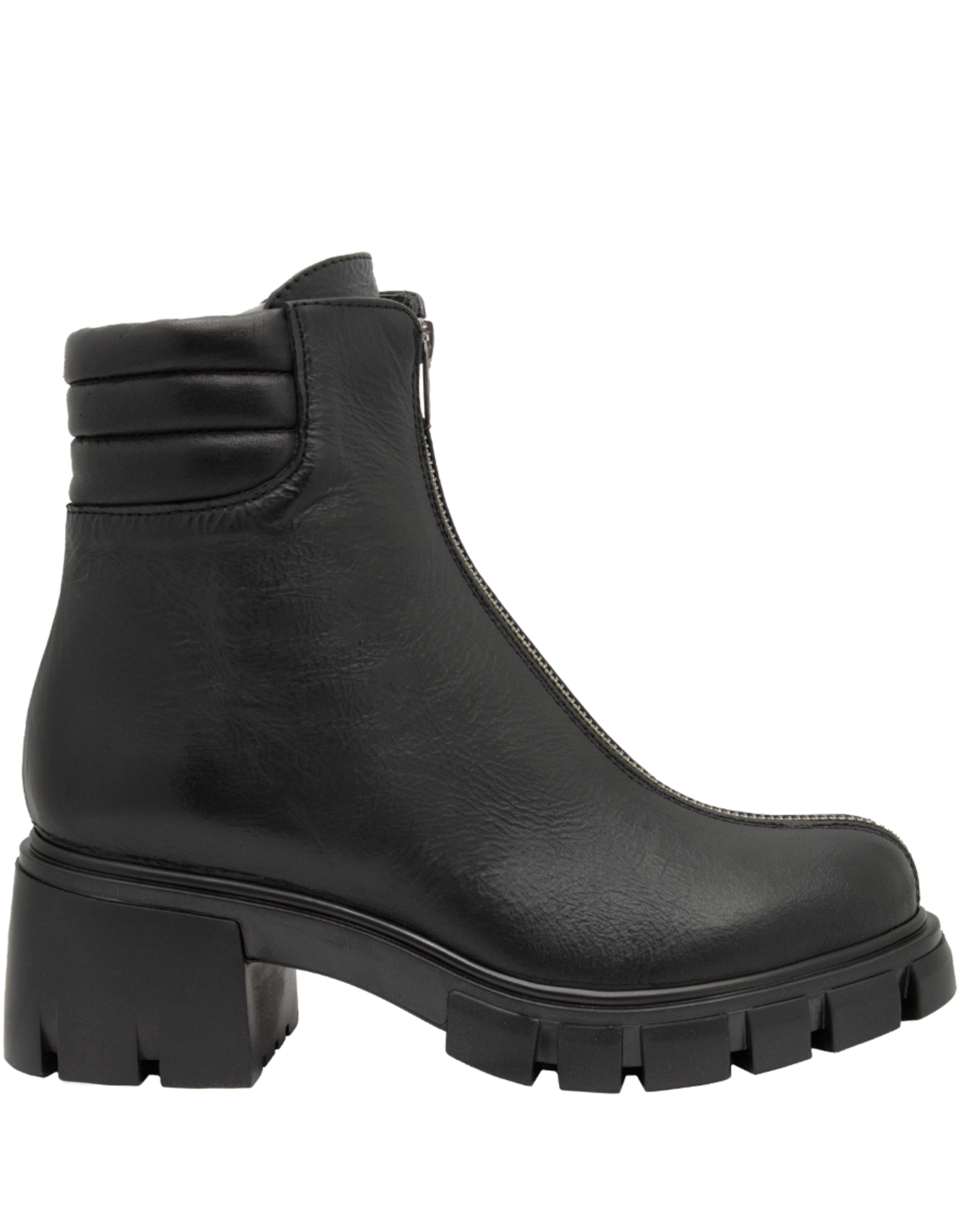 Now Now N47B Black Tread Sole With Top Zipper 9254