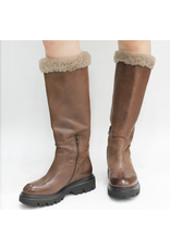 Now Now N47L Brown Mid-Calf Biege Wool Lining 9367