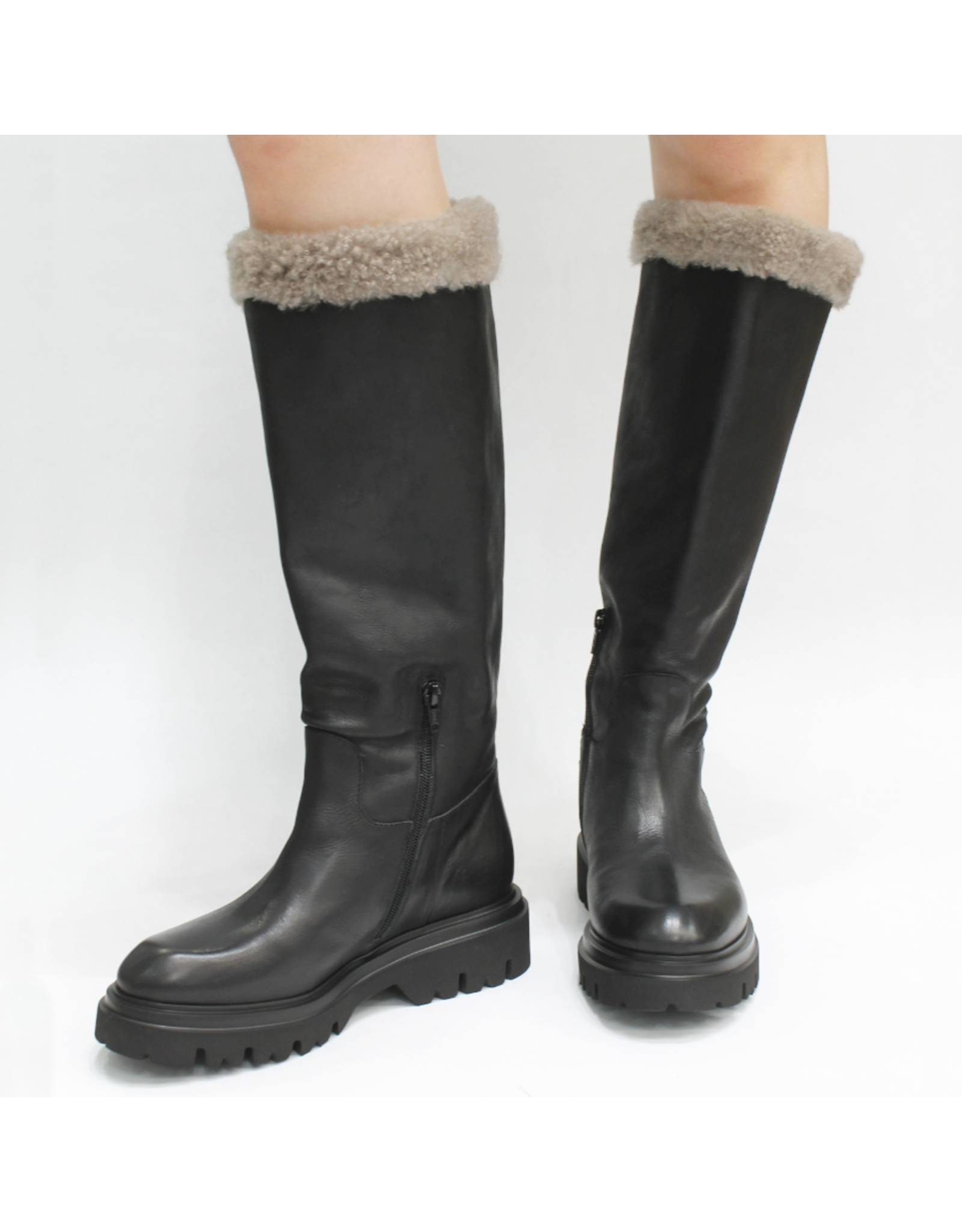 Now Now N47K Black Mid-Calf  Wool Lining 9367