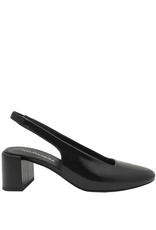 Halmanera Halmanera H46Z Black Glaze Medium Heel Sling 3038