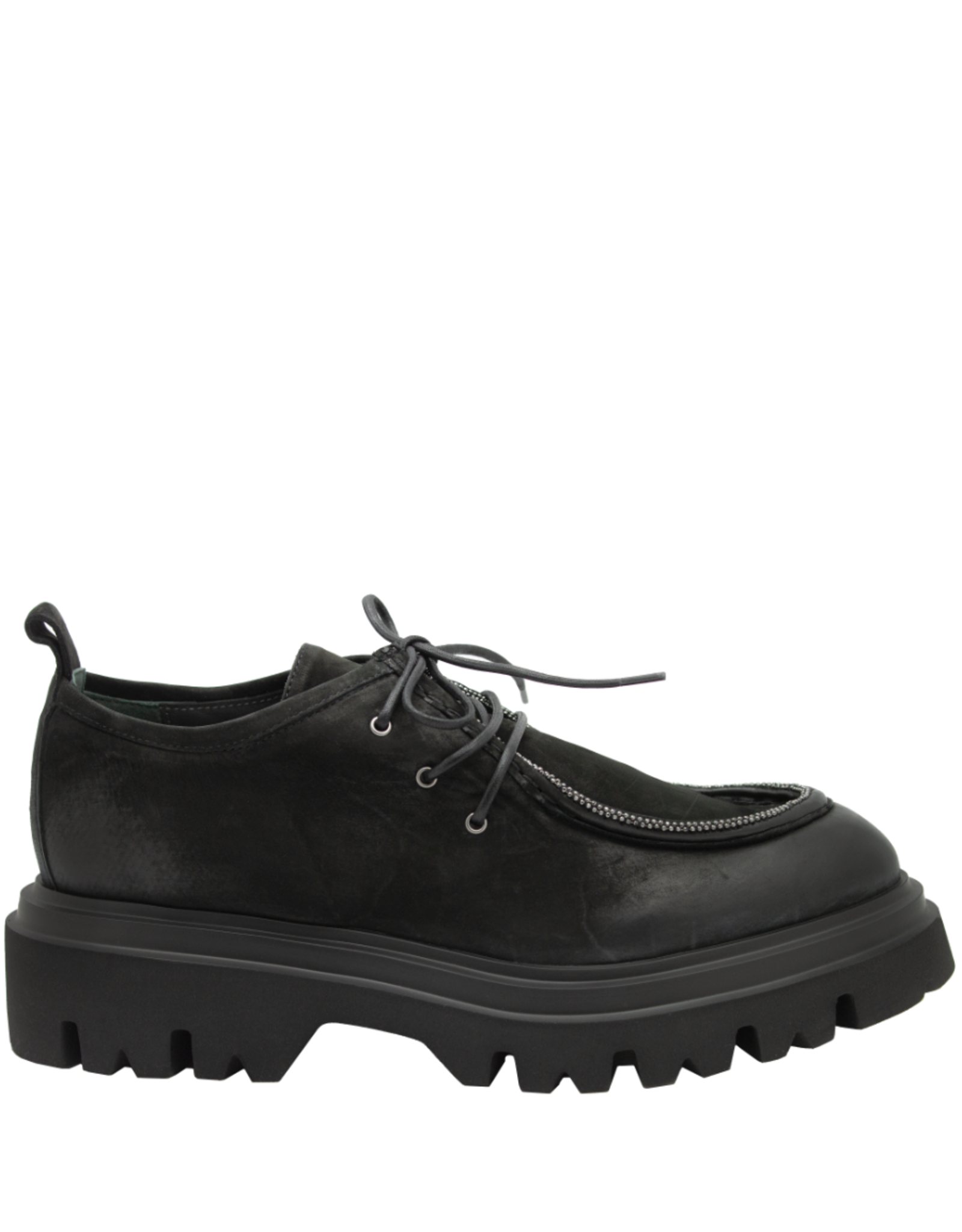 Now Now N47N Black Oxford W/Chain Detail 9386